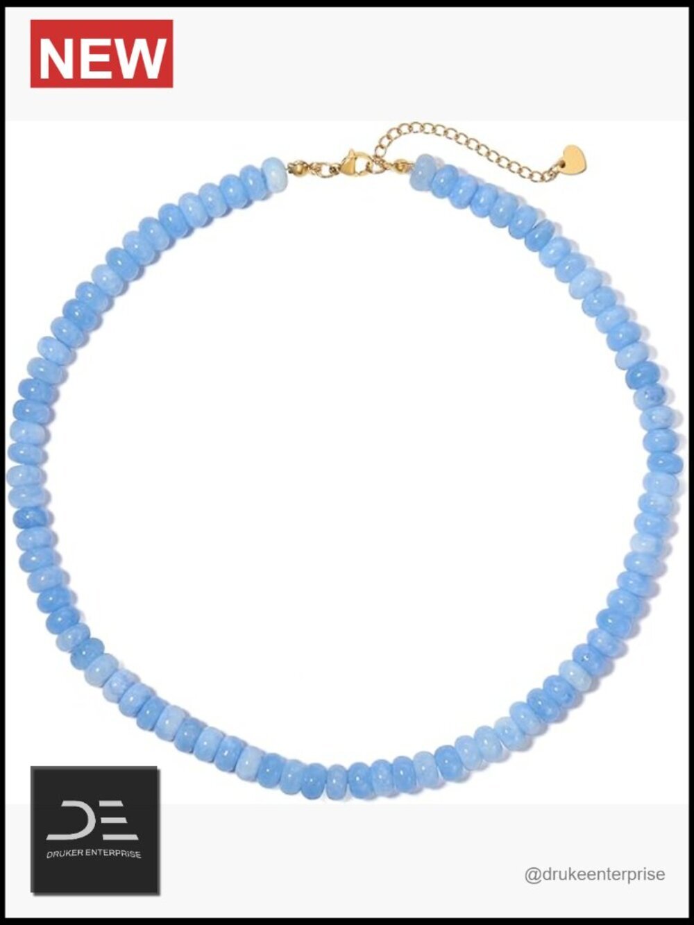 Handmade Natural Stone Beaded Necklace Choker Layering
